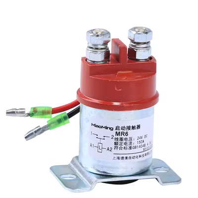 MR6 khởi động contactor làm nóng trước rơle FAW Jiefang động cơ xe tải khởi động động cơ 12V24V150A rơ le nhiệt mt 32