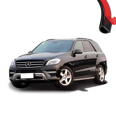 Mercedes-Benz M-Class ML300 / 320/350/400 phụ kiện trang trí cửa chống bụi cách âm đặc biệt đã được sửa đổi dải niêm phong cách âm đặc biệt GIOĂNG CÁNH CỬA MÔ TƠ NÂNG KÍNH