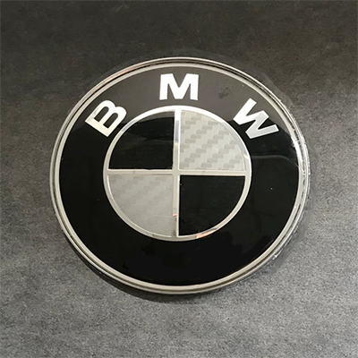 Logo xe BMW màu đen 3 series 5 series x1x3 đen và trắng trung tâm bằng sợi carbon bao phủ vô lăng tiêu chuẩn đuôi tiêu chuẩn sửa đổi logo phía trước dán decal xe oto decal dán xe ô to