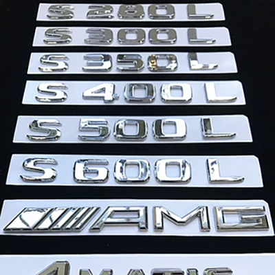 đề can dán xe ô tô Hình dán logo đuôi xe bằng chữ và số phía sau Mercedes-Benz S-Class S320L S350 S400L S500 S450L tem xe oto đẹp các logo xe hơi