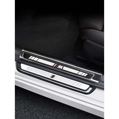 BMW mới 5 series 3 series X1X3X4 thanh bảo vệ trang trí nội thất ô tô cung cấp phụ kiện sửa đổi bàn đạp chào mừng cấu tạo két nước làm mát có bệ bước chân ford ecosport