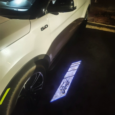 tem dán kính lái ô tô Đèn led ô tô chào mừng gắn cửa xe gương xe Ford đèn trang trí ô tô lô gô ô tô