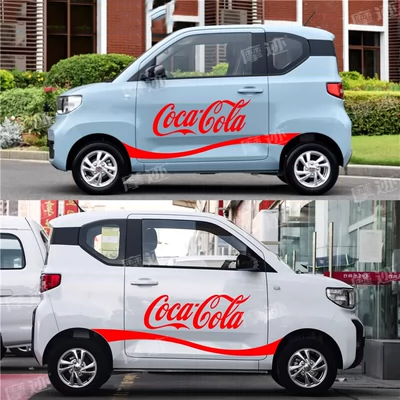 Thích hợp cho Wuling Hongguang MINI EV dán xe Pepsi Coca-Cola Latte Art người nổi tiếng trang trí thân xe dán tem xe ô tô decal oto