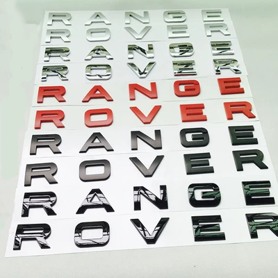 lo go xe hoi Tem dán logo xe Land Rover RANGE ROVER phiên bản Aurora Range Rover Sport logo tiếng Anh phía trước và phía sau dán xe oto dán xe ô tô