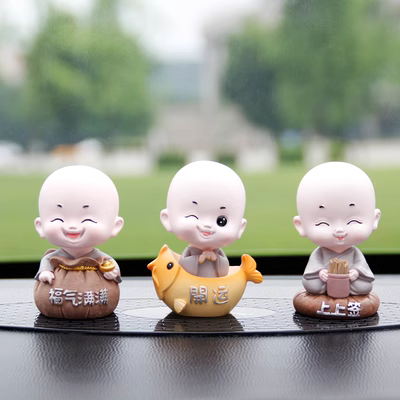 Little Monk Xe Đồ Trang Trí Xe Sáng Tạo Phụ Kiện Xe Hơi Dễ Thương Cá Tính Cao Cấp Cho Nam Và Nữ Trang Trí Nội Thất Xe Hơi Bộ Sưu Tập Vật Dụng nước hoa để xe ô tô