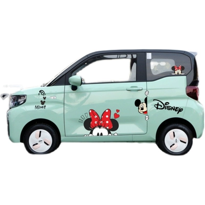 Nhãn dán xe kem Chery QQ Nhãn dán trang trí sửa đổi Mickey Wuling mini cá tính Chuột Mickey nhãn dán thân xe hoạt hình logo các loại xe ô tô