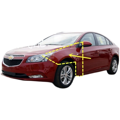 Áp dụng cho Chevrolet Cruze, bảng phía trước bên trái và cánh phải gat nuoc xe oto nẹp cao su cửa kính