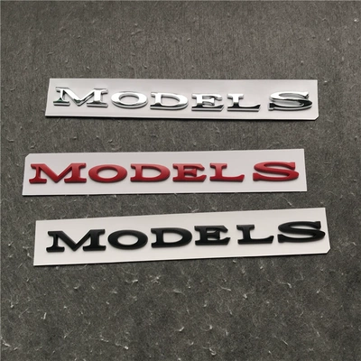 Thích hợp cho chiếc xe Tesla Tail Door Ghi nhãn các mô hình chữ cái tiếng Anh logo các hãng ô tô logo hãng xe ô tô