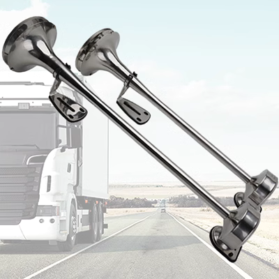 Loa siêu trầm Fabin còi tàu bằng thép không gỉ ống đôi Scania còi xe tải không khí còi tàu 12 / 24V còi ô tô 12v còi hơi điện 12v