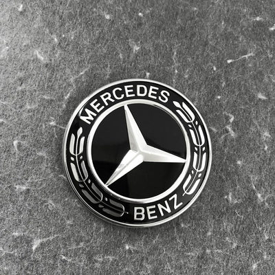logo các hãng ô tô Mercedes-Benz mui xe phẳng tiêu chuẩn mới C260-class mới E-class E300L Viano mới logo Vito V260 phía trước mui xe tem xe oto thể thao dán nóc xe ô tô