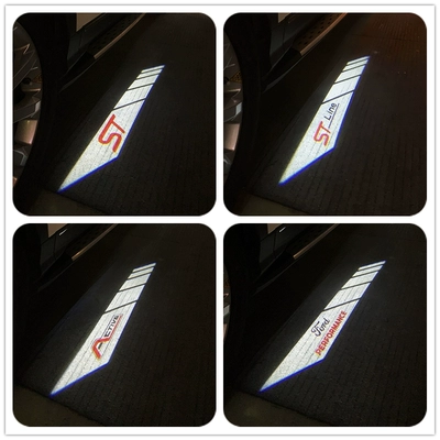 Ford New Focus sửa đổi gương chiếu hậu đèn chào mừng st-line chuyên dụng đèn chiếu trang trí LED độ nét cao logo dán xe ô tô mẫu tem dán xe ô tô đẹp
