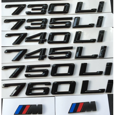 Tiêu chuẩn đuôi BMW 7 series mới 730LI / 740LI / 745LI / 750LI / 760LI từ tiêu chuẩn xe logo sửa đổi tiêu chuẩn kỹ thuật số biểu tượng xe ô tô lô gô các hãng xe oto