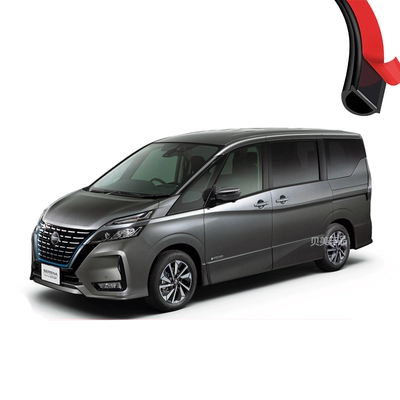 Ổ KHÓA NGẬM CÁNH CỬA NISSAN Serena đã sửa đổi dải dán cửa xe đặc biệt cộng với dải cách âm chống bụi trang trí toàn bộ xe CỬA NÓC CỐP HẬU