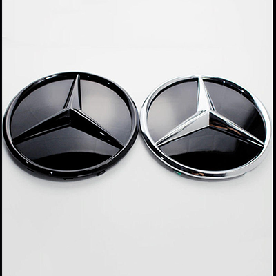 biểu tượng xe hơi Mercedes-Benz mới E-class W213 sửa đổi E200 E260 E300 E350 W212 biểu tượng mạng lưới xe ô tô phát sáng trung bình thương hiệu logo xe hơi tem dán kính lái ô tô