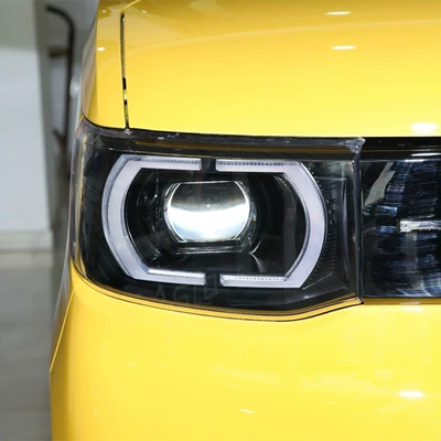 Thích hợp cho cụm đèn pha mini Wuling Hongguang EV Đèn pha LED nguyên bản bên trái mini bên phải xe macaron đèn sương mù xe ô tô led oto
