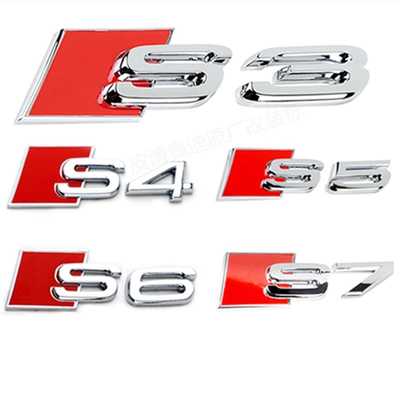 lo go xe hoi Nhãn gốc Audi Car Label S3 S4 S5 S6 S7 S8 S8 Taber Label Label Tail Nhãn Audi Sửa đổi Tiêu chuẩn kỹ thuật số lô gô ô tô lo go xe hoi