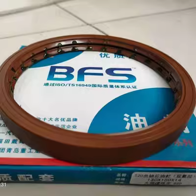 Cao su flo kết hợp kép 130*150*14.5 Dongfeng 153 Shangchai 6CT; Phốt dầu phía sau trục khuỷu Cummins 6BT phớt lò xo chịu nhiệt phớt chắn dầu