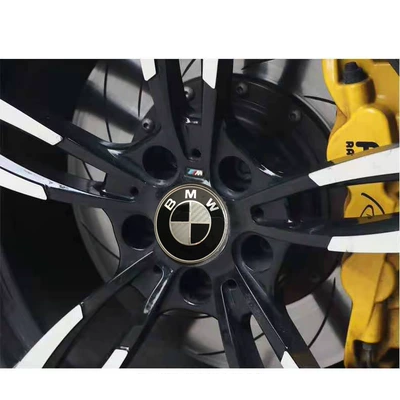 thương hiệu logo xe hơi Logo xe BMW được sửa đổi màu đen 3 series 5 series 320 525 530 logo mui xe màu đen và trắng logo đuôi sợi carbon dán xe ô tô decal xe hơi