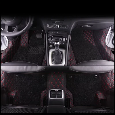 Thảm lót sàn Audi A4L 2020 2021 đặc biệt bao quanh thảm lót sàn ô tô 360 dây tròn trang trí nội thất ô tô nguyên bản sàn da 6d