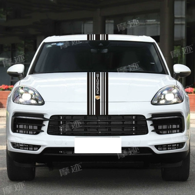 Thích hợp cho miếng dán xe Porsche cayenne miếng dán trang trí mui xe mui xe Macan tất cả logo xe hơi dán đổi màu xe ô tô