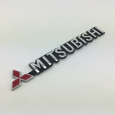 Logo xe Mitsubishi Lancer cánh thần Outlander Jinxuan Pajero cốp xe MITSUBISHI Logo từ tiếng Anh decal dán xe ô to tải dán đề can xe ô tô