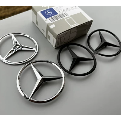 Logo ngôi sao ba cánh Mercedes-Benz C200 E300L mới logo đuôi xe GLC300L GLE450 đã sửa đổi logo logo các hãng ô tô tem dán kính lái ô tô