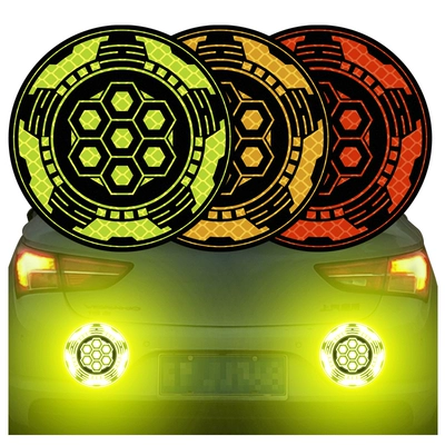 Miếng dán phản quang 3M nhiều màu sắc xe ô tô cá tính sáng tạo Douyin người nổi tiếng dán xe sửa đổi xe máy dạ quang phía sau logo xe hoi