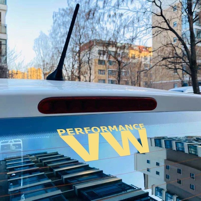 Nhãn dán xe sửa đổi kính chắn gió cá nhân của VW Volkswagen hellaflush tấm chắn phía trước sáng tạo nhãn dán chữ cái tiếng Anh logo các hãng ô tô tem dán sườn xe ô to 7 chỗ
