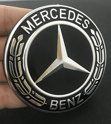 Thích hợp cho Mercedes-Benz GLK GLA SLK200 260 220 300 lốp vòng thép trung tâm nắp logo xe hơi tem xe oto đẹp đề can dán xe ô tô