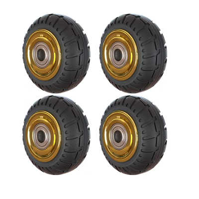 Mi muốn đẩy bánh xe đa năng bánh xe cao su câm bánh xe phẳng 3 inch xe đẩy xe kéo nặng bánh xe lốp ô tô giá rẻ vỏ xe ôtô