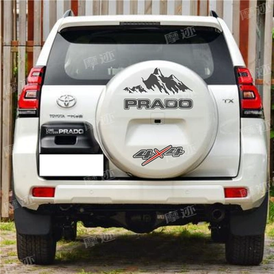 tem xe ô tô thể thao Thích hợp cho nhãn dán lốp dự phòng Toyota Prado, nhãn dán xe hống hách Toyota, nhãn dán địa hình, trang trí sửa đổi logo oto logo của các hãng xe hơi