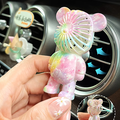 Internet người nổi tiếng bạo lực gấu xe hương liệu trang trí lỗ thông hơi đồ trang trí nước hoa điều hòa không khí vật tư nội thất xe hơi cao cấp nệm lót ngồi
