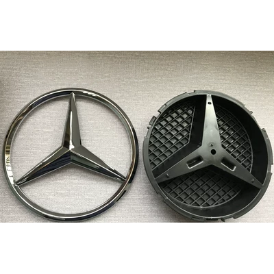 Logo phía trước xe Mercedes-Benz E-class A-class C-class B-class GLA E300 C200LGLK260 Đầu logo mạng Trung Quốc tiêu chuẩn lớn biểu tượng ô tô biểu tượng xe hơi