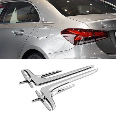 Nhãn dán trang trí bên hông xe bằng kim loại mở rộng Mercedes-Benz C-Class E-Class phiên bản mở rộng của sửa đổi logo bên xe tiêu chuẩn decal dán xe ô to tải các biểu tượng xe ô tô