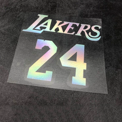 Kobe Bryant Rắn Mamba Đen Kỷ Niệm Xe Dán Logo Jersey Số Lớn Bên Miếng Dán Cửa Có Vết Trầy Xước decal oto