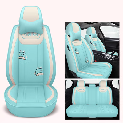 Đệm ghế ô tô, phổ biến cho tất cả các mùa, được bao bọc hoàn toàn bởi bọc ghế da hoạt hình, chiếc xe đặc biệt của nữ thần, bọc ghế nổi tiếng trên mạng dễ thương bọc ghế da xe innova 2018