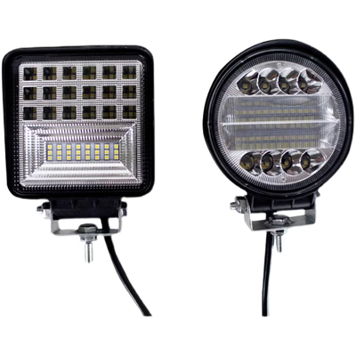 LED xe đèn chụp đèn 12 volt 24V Kỹ thuật xe tải xe máy đào phuộc xe máy tải xe hơi là siêu sáng đèn trần ô tô guong chieu hau oto