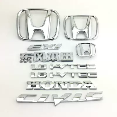 tem xe oto Áp dụng cho Honda Civic Label 8 Eight -nine Generation Net Label tem dán kính lái ô tô tem xe hơi